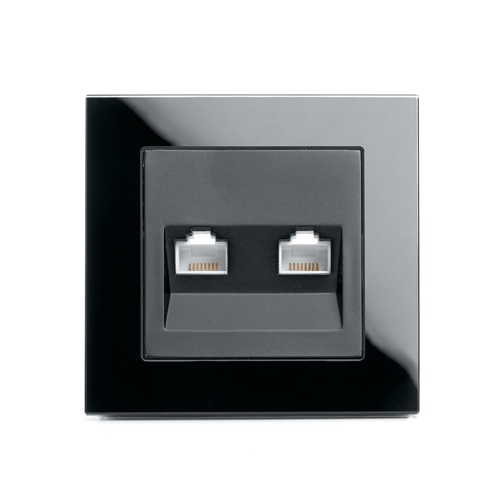 Розетка компьютерная 2-местная RJ-45 Stekker Катрин GLS00-7006-05 39509 в Санкт-Петербурге