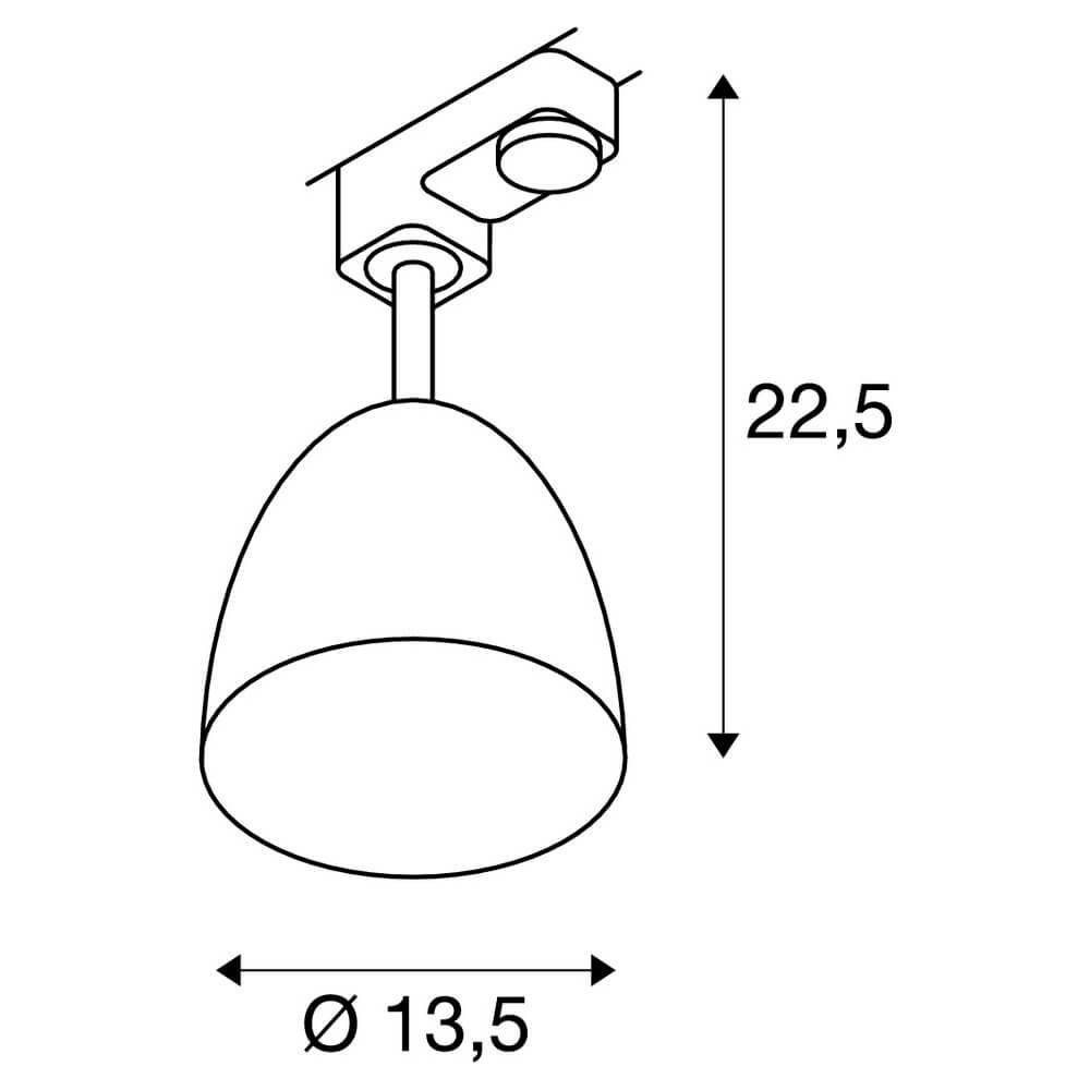 Трековый cветильник SLV 3Ph Para Cone 1002876 в Санкт-Петербурге