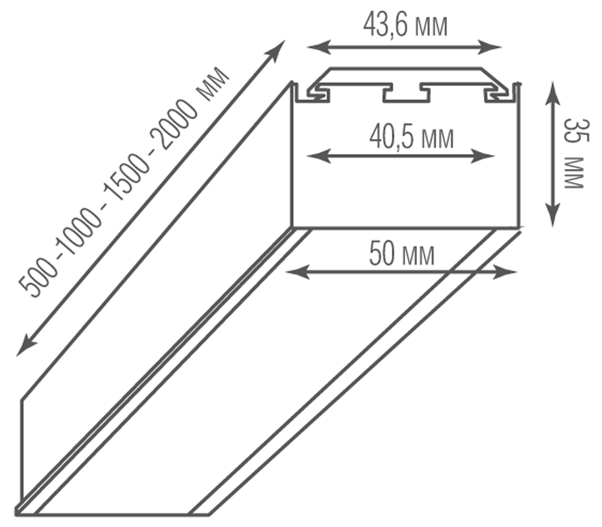 Подвесной светильник Donolux Led Line Uni DL18511S100WW30L3 в Санкт-Петербурге