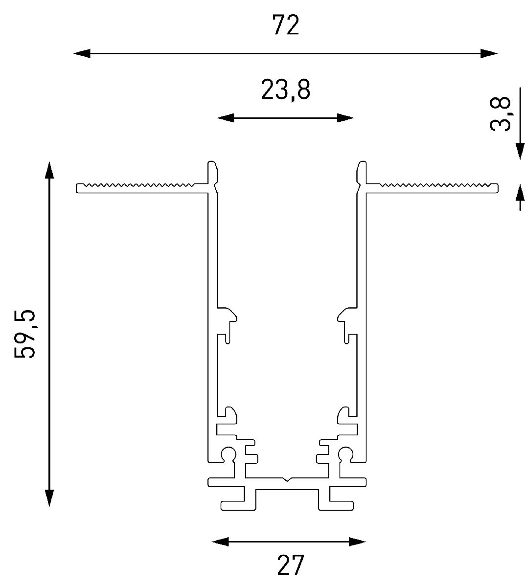 Шинопровод встраиваемый Lumker SY-LINK-20T2-2.5-BL 019296 в Санкт-Петербурге