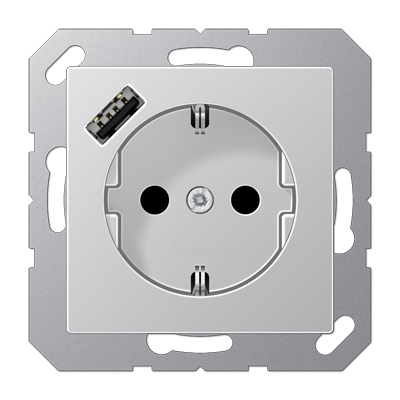 Розетка 2K+З USB Typ A Jung A1520-18AAL в Санкт-Петербурге