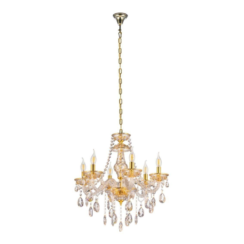 Подвесная люстра Lumina Deco Eliza LDP 7025-6 GD в Санкт-Петербурге