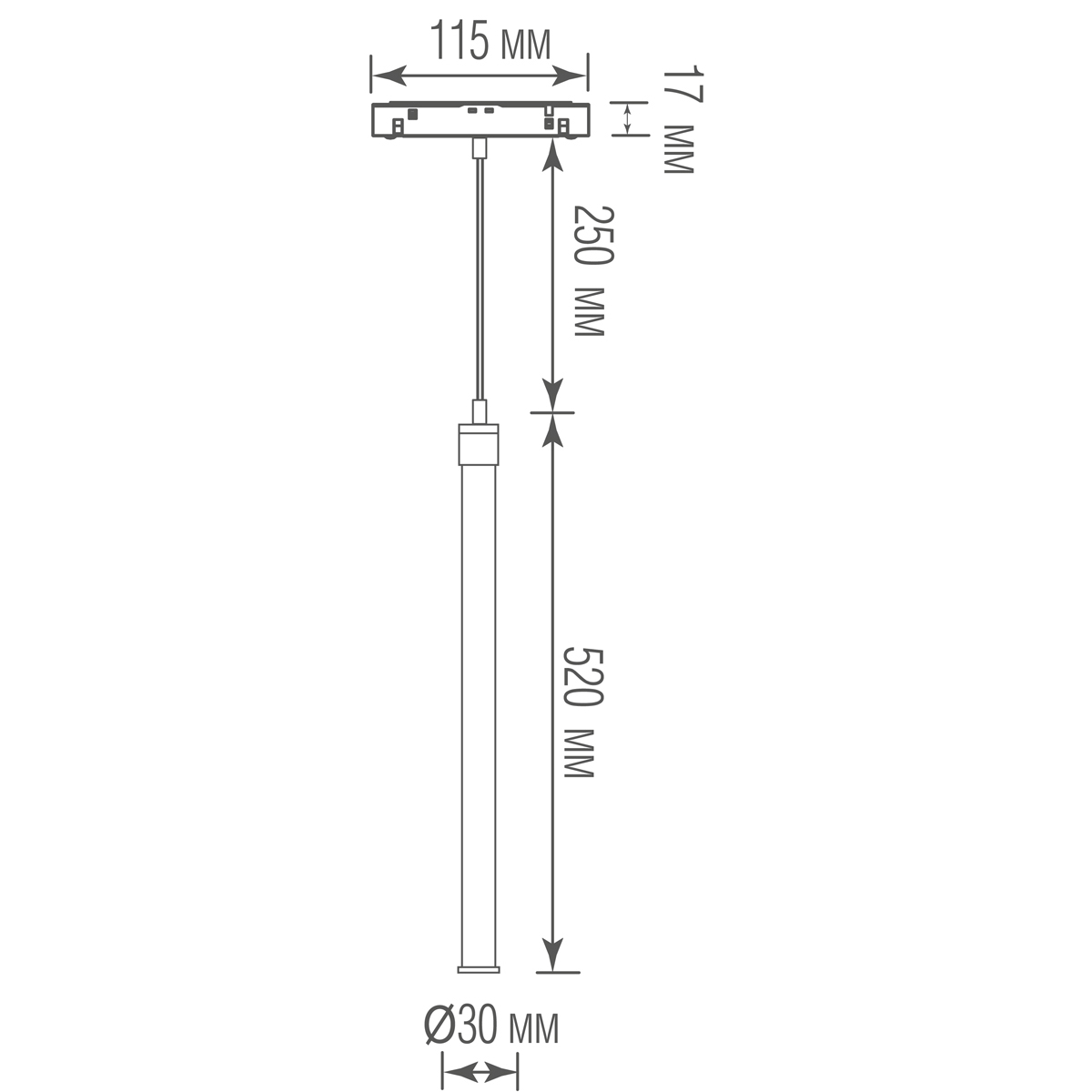 Трековый светильник Donolux Tuba DL20354WW7B в Санкт-Петербурге