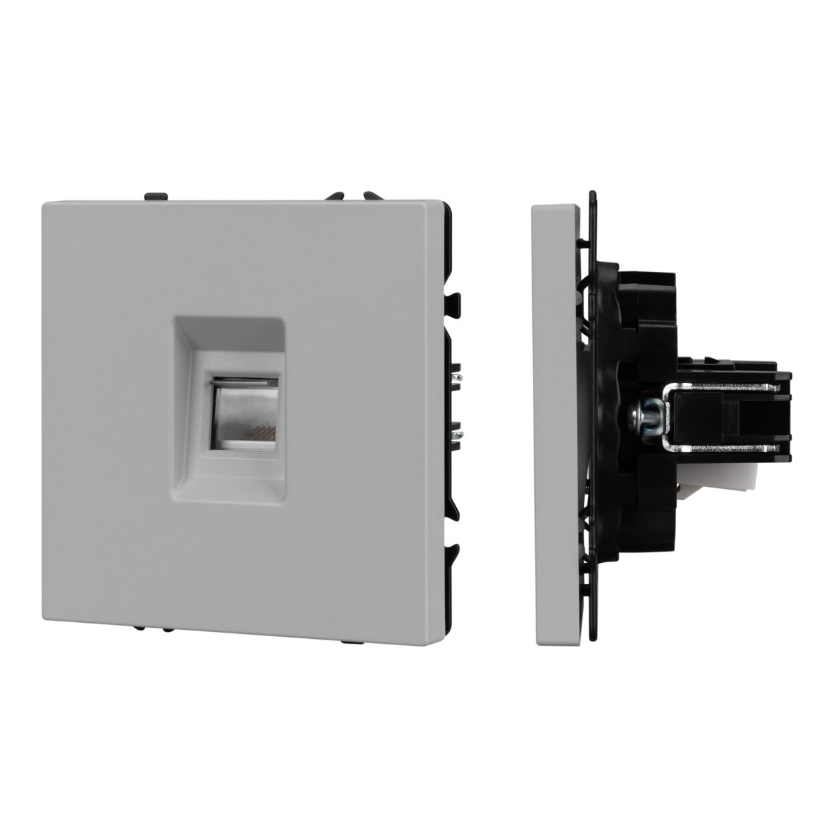Розетка компьютерная софт-тач никель Arlight SCT-MPC1-SFPL-IS (RJ-45, CAT6) 059439(1) в Санкт-Петербурге