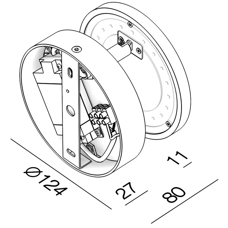 Бра LeDron UFO G2 WHITE/BLAC 00000013702 в Санкт-Петербурге