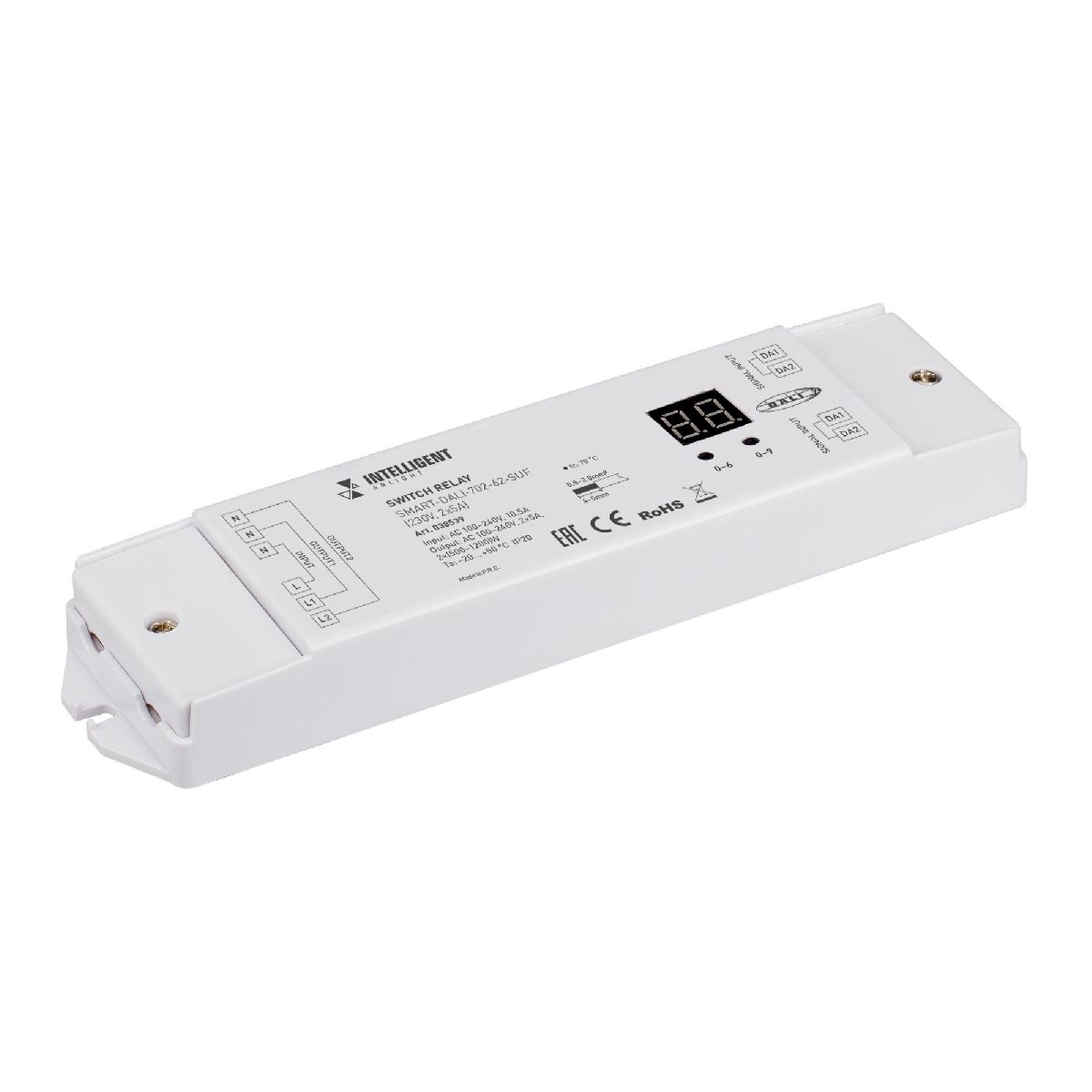 Релейный модуль Arlight SMART-DALI-702-62-SUF (230V, 2x5A) 038539 в Санкт-Петербурге