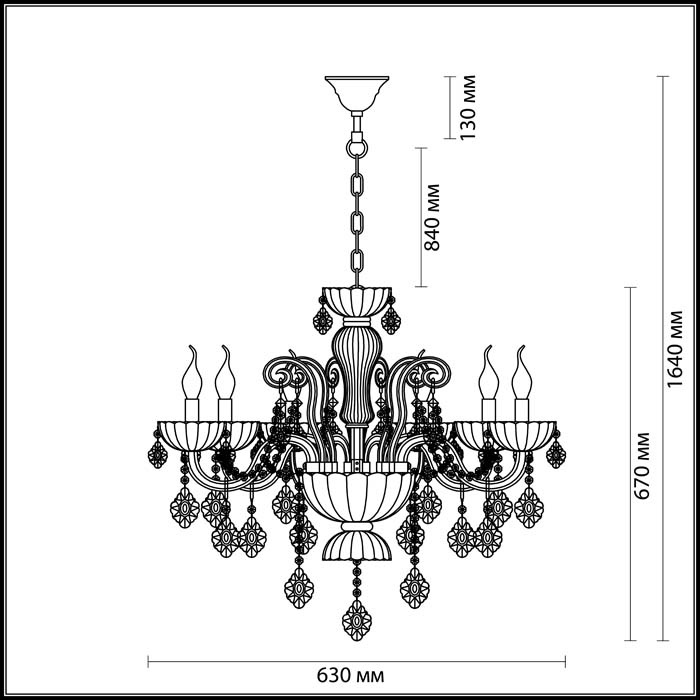 Подвесная люстра Odeon Light Attica 3936/6 в Санкт-Петербурге