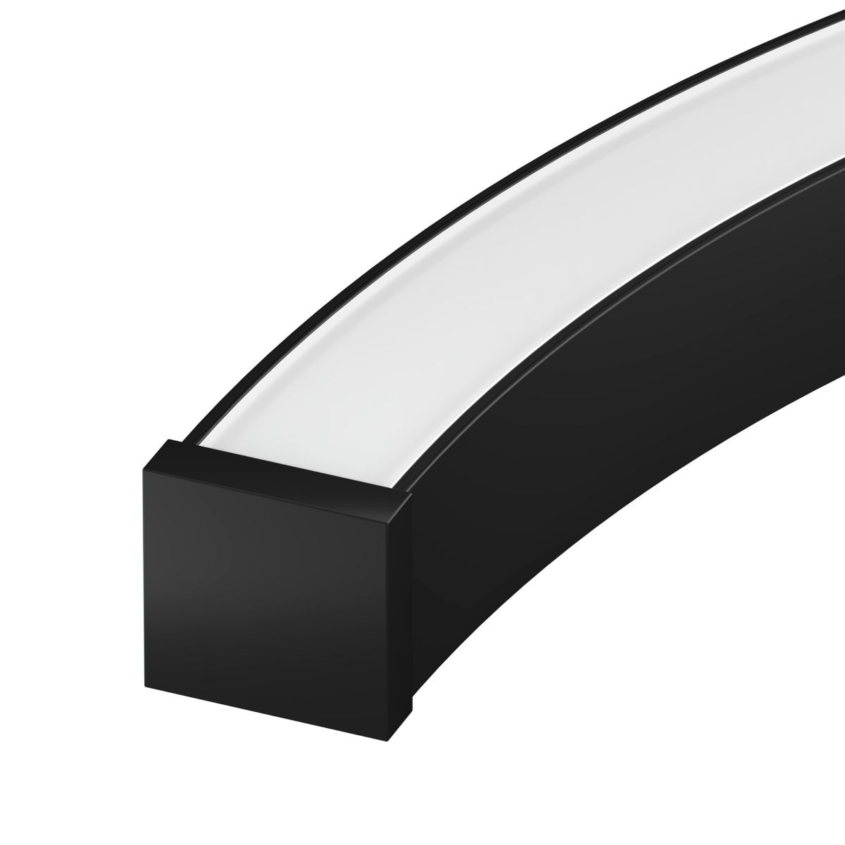 Профиль Arlight LINE-3535-BENT-SIDE-2000 ANOD BLACK (Алюминий) 066908 в Санкт-Петербурге
