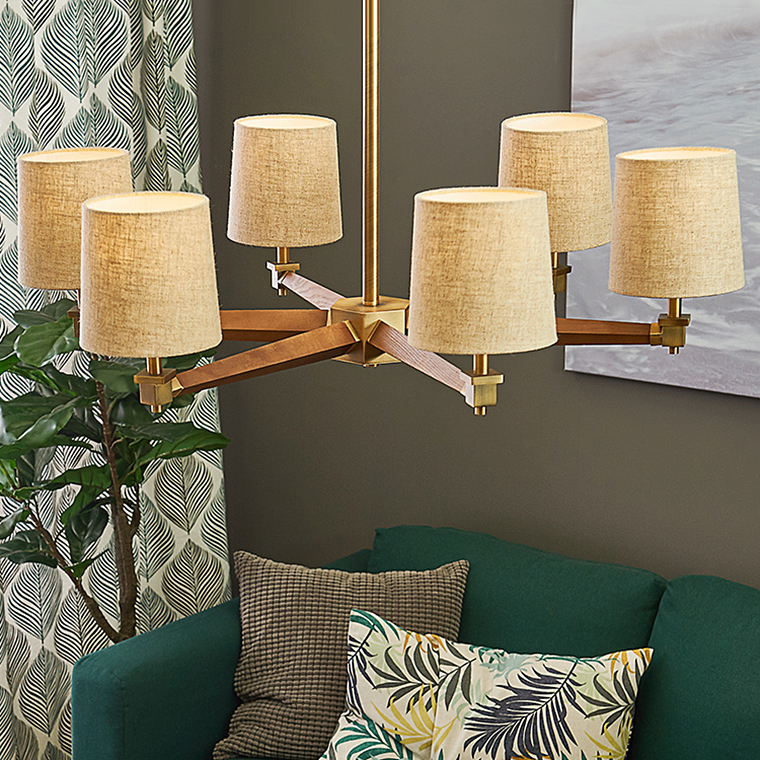 Люстра на штанге ImperiumLoft Stavra Jorgenson White/Light Wood 203575-26 в Санкт-Петербурге