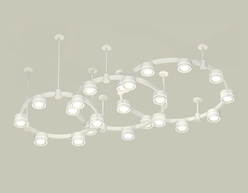 Комплект подвесного светильника Ambrella Light Techno Ring XR92212250 (A9221, A9226, C9241, C9232, C9236, C9231, N8433) в Санкт-Петербурге