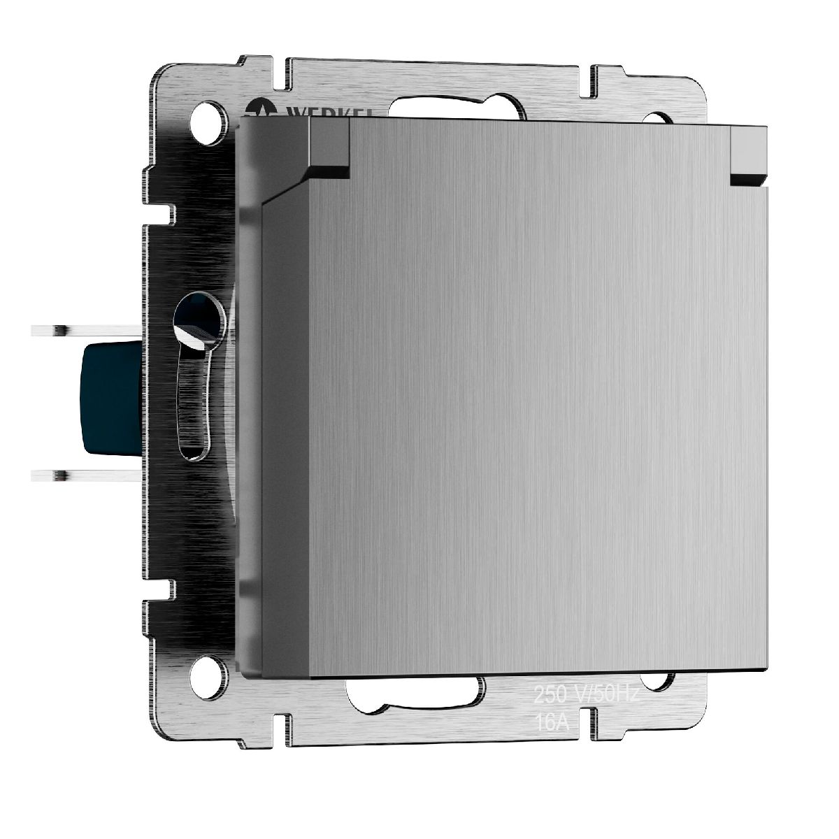 Розетка с защитной крышкой и шторками Werkel W1171209 4690389213113 a069602 в Санкт-Петербурге