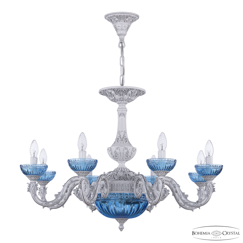 Подвесная люстра Bohemia Ivele Crystal AL79101P/8/250 WMN P Aquamarine/M-1G в Санкт-Петербурге