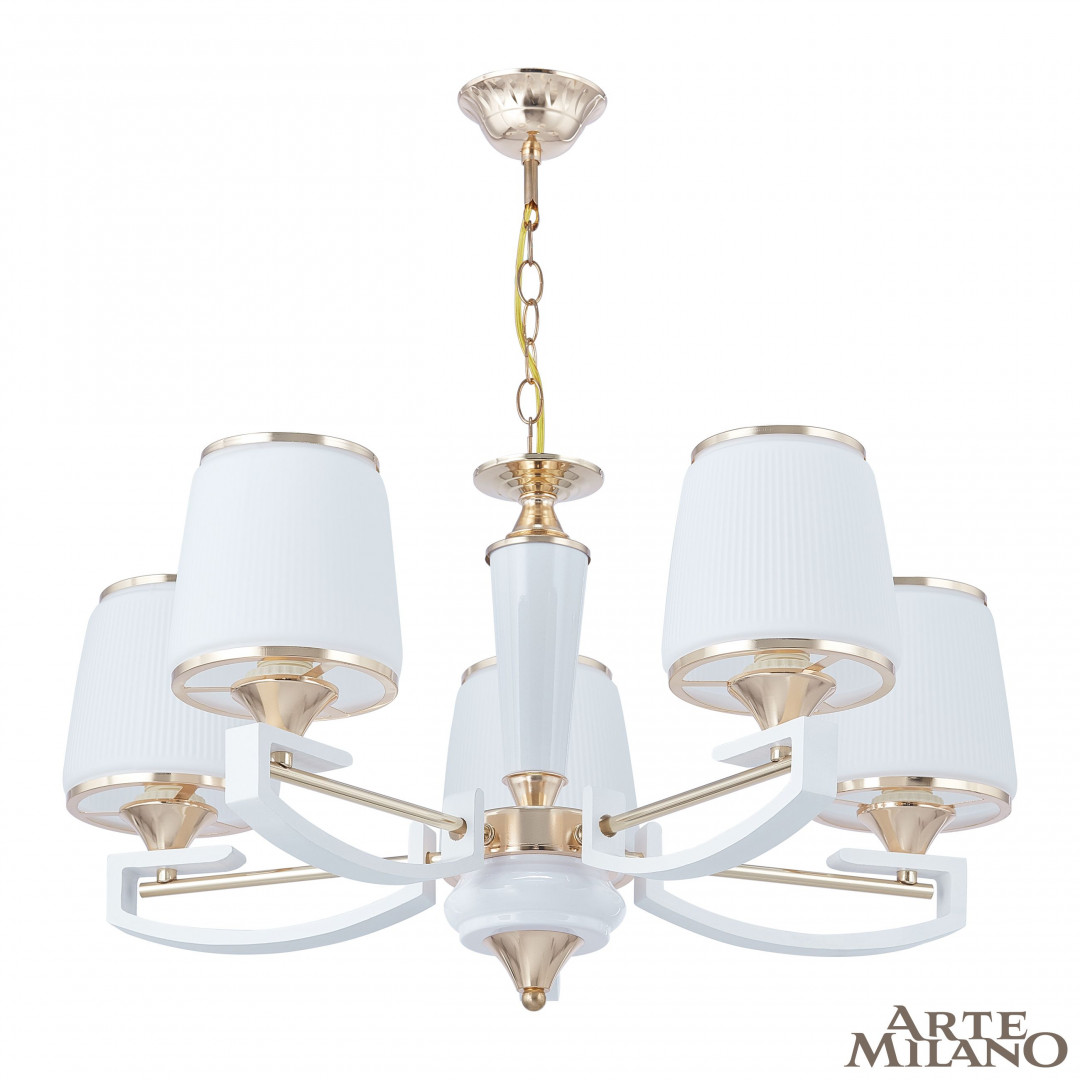 Подвесная люстра Arte Milano Florentia-2457 302457/5 Wh/Gd в Санкт-Петербурге