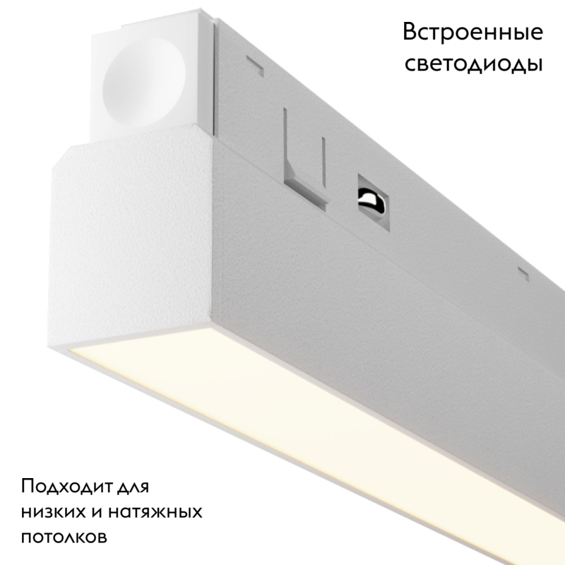 Трековый магнитный светильник Maytoni Technical Magnetic track system Exility Basis TR030-2-30W3K-W в Санкт-Петербурге