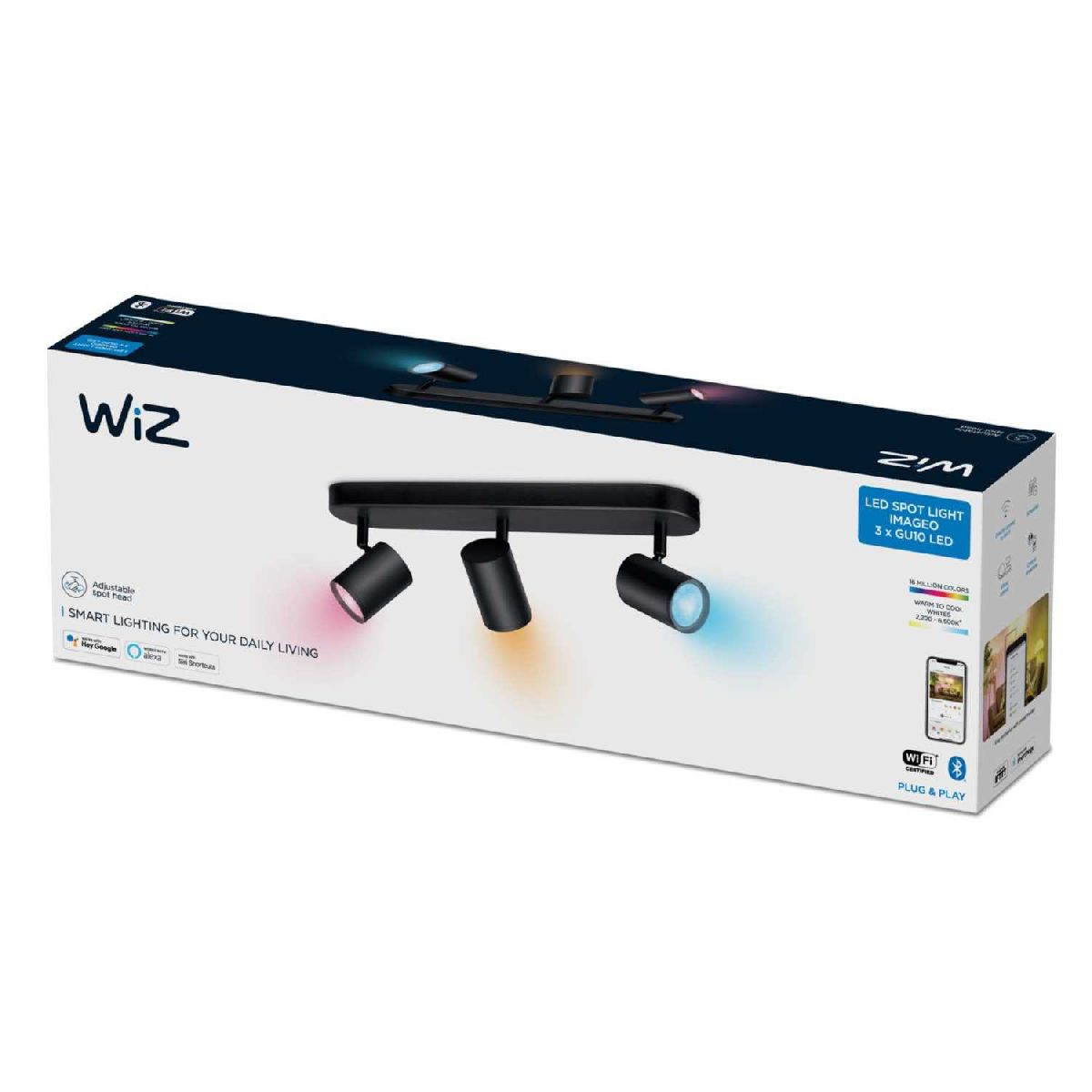 Умный спот Wiz Imageo Spots 3x5W B 22-65K RGB 929002659201 в Санкт-Петербурге