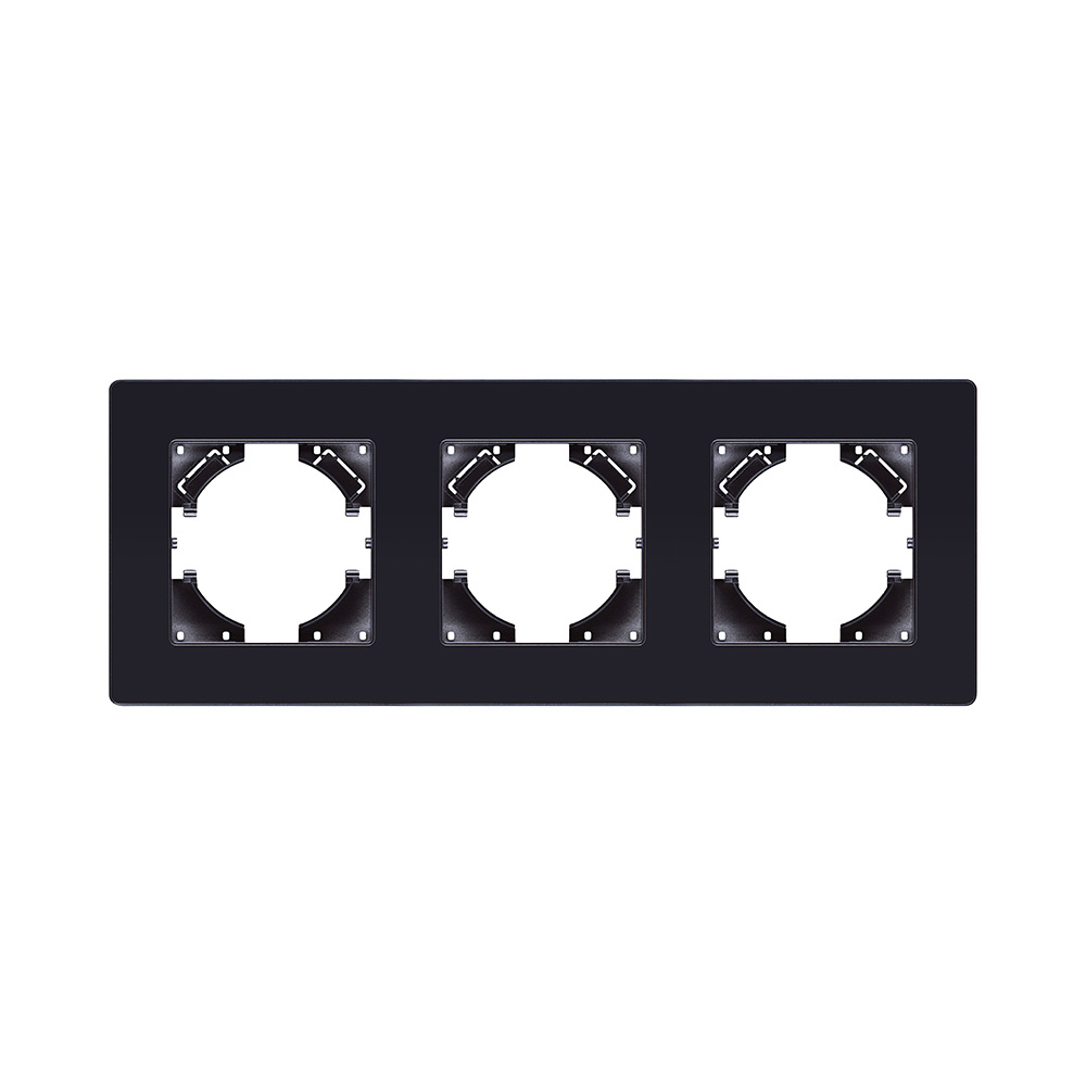 Рамка 3-постовая, черный Kollinger Eleganz Acryl EA3BK в #REGION_NAME_DECLINE_PP#