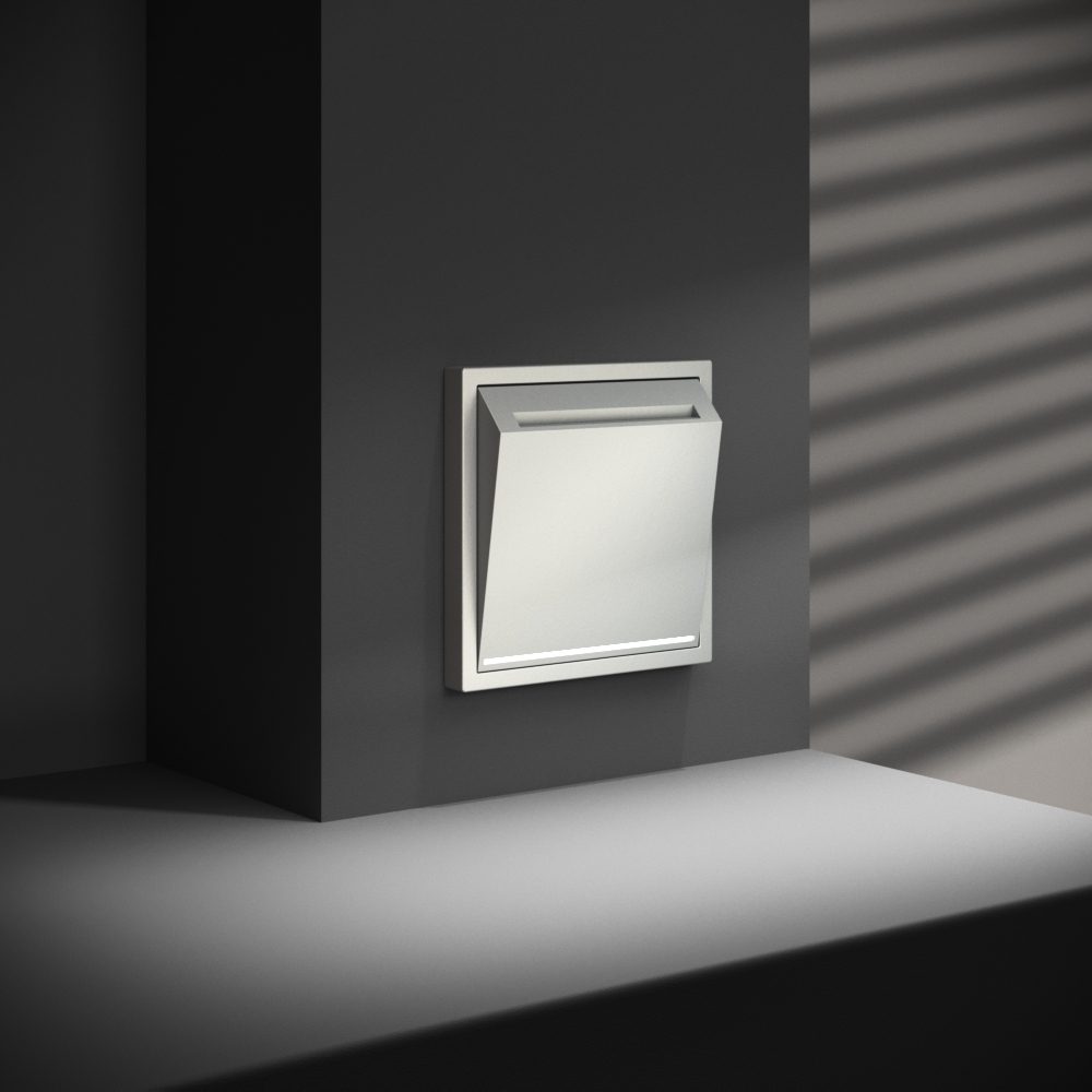 Выключатель встраиваемый Voltum S70 карточный 16А, (сталь) VLS010705 в Санкт-Петербурге