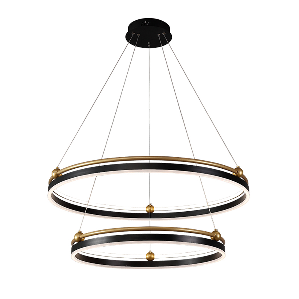 Подвесная люстра Crystal Lux FERNANDO SP123W LED  BLACK/GOLD в Санкт-Петербурге