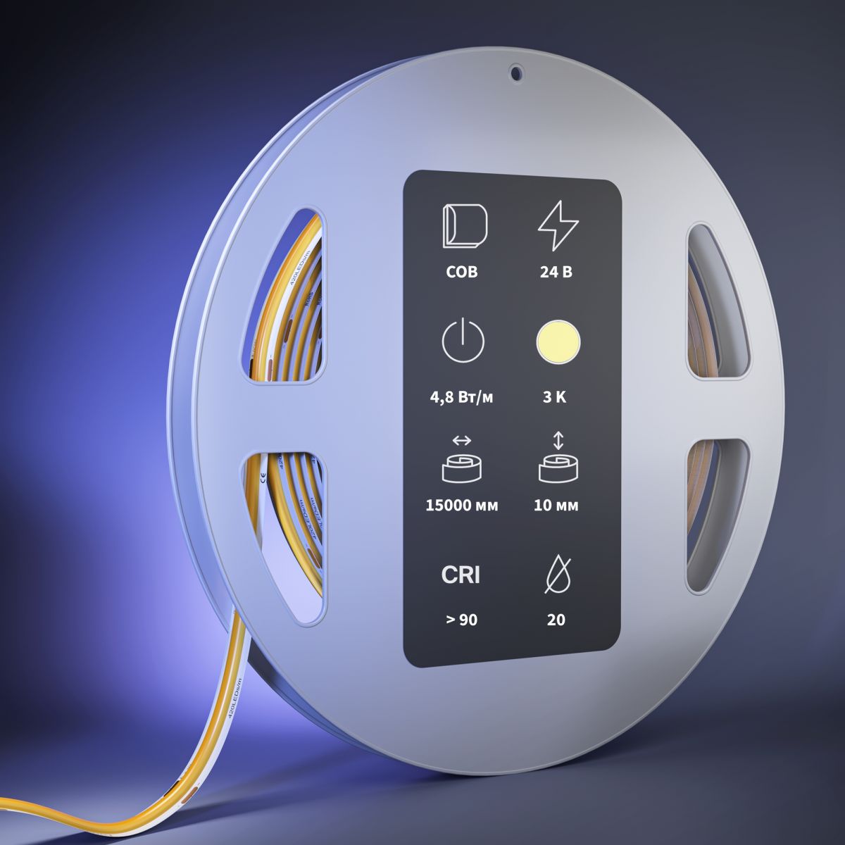 Светодиодная лента Maytoni Led Strip 24В COB 4,8Вт/м 3000К 15м IP 20 201294 в Санкт-Петербурге