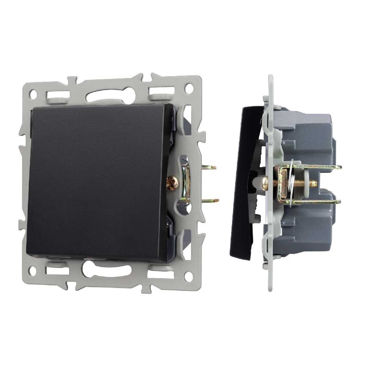 Механизм выключателя одноклавишный перекрестный  Arlight SWT-MKX1-PL-BK (250V, 16A) 043719 в Санкт-Петербурге