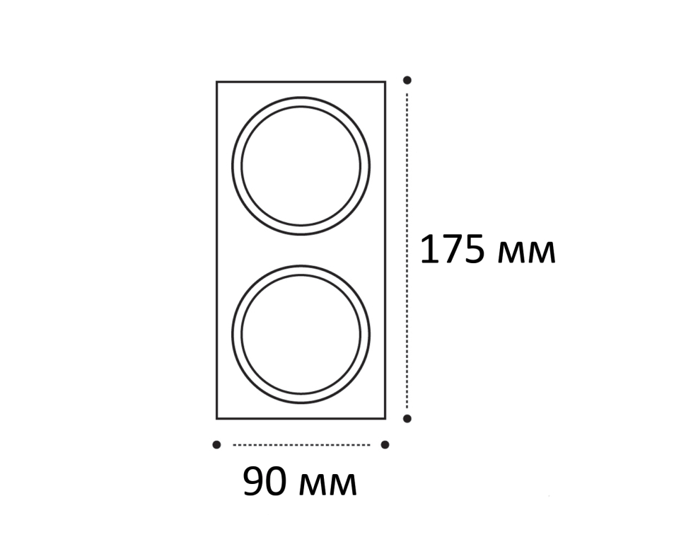 Двойная рамка Italline IT08-8038 black в Санкт-Петербурге