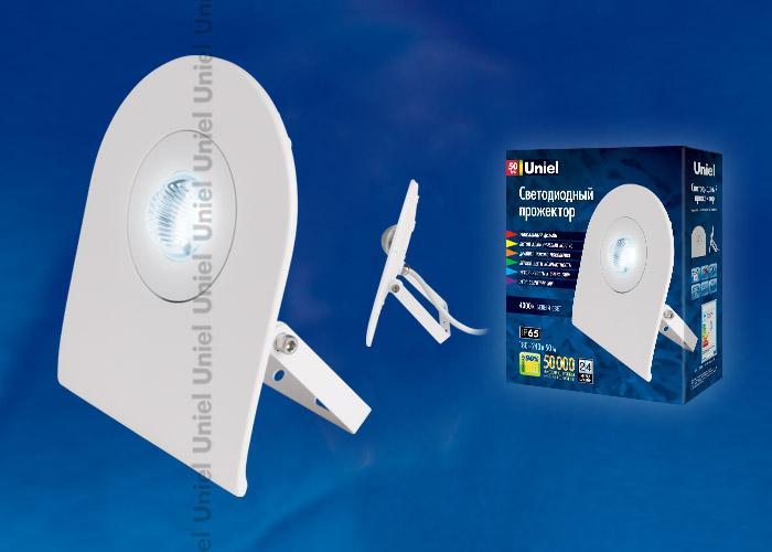 Прожектор светодиодный (UL-00001043) Uniel 50W 4000K ULF-F10-50W/NW IP65 180-240В White в Санкт-Петербурге