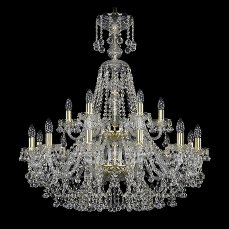 Подвесная люстра Bohemia Ivele 1409/12+6/300/XL-94/2d/G в Санкт-Петербурге