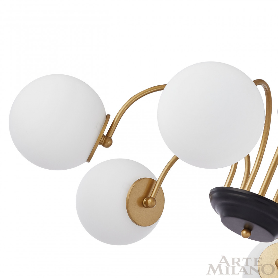 Люстра на штанге Arte Milano Napoli 312066/D850/6 BS/BK в Санкт-Петербурге