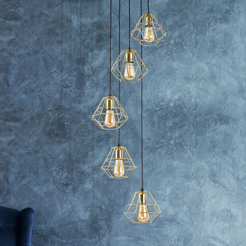 Подвесной светильник TK Lighting 2576 Diamond Gold в Санкт-Петербурге