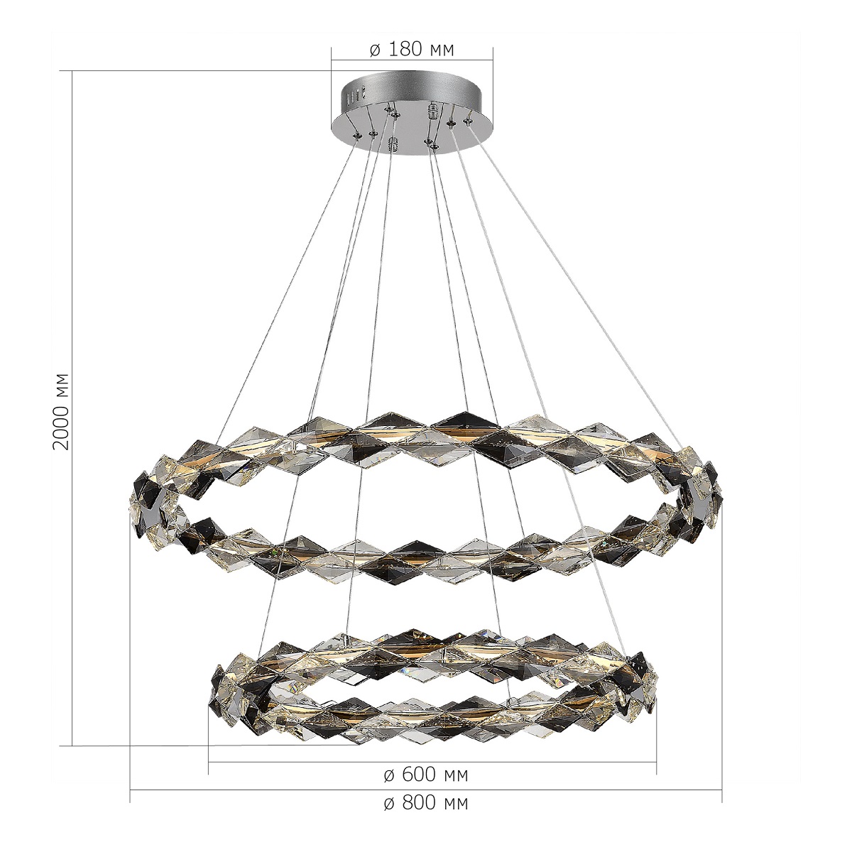 Подвесная люстра ST Luce Diamanta SL6009.103.02 в Санкт-Петербурге