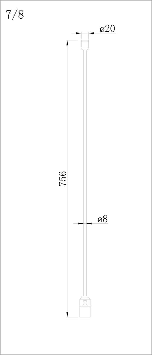 Cтойка с одиночным фиксатором Donolux Code 1.2 Single Stand H700-2 BBr DL20224 в Санкт-Петербурге