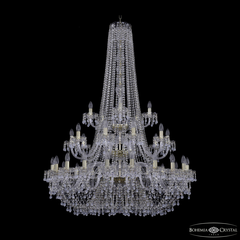 Подвесная люстра Bohemia Ivele Crystal 1410/20+10+5/400/h-158/3d G V0300 в Санкт-Петербурге
