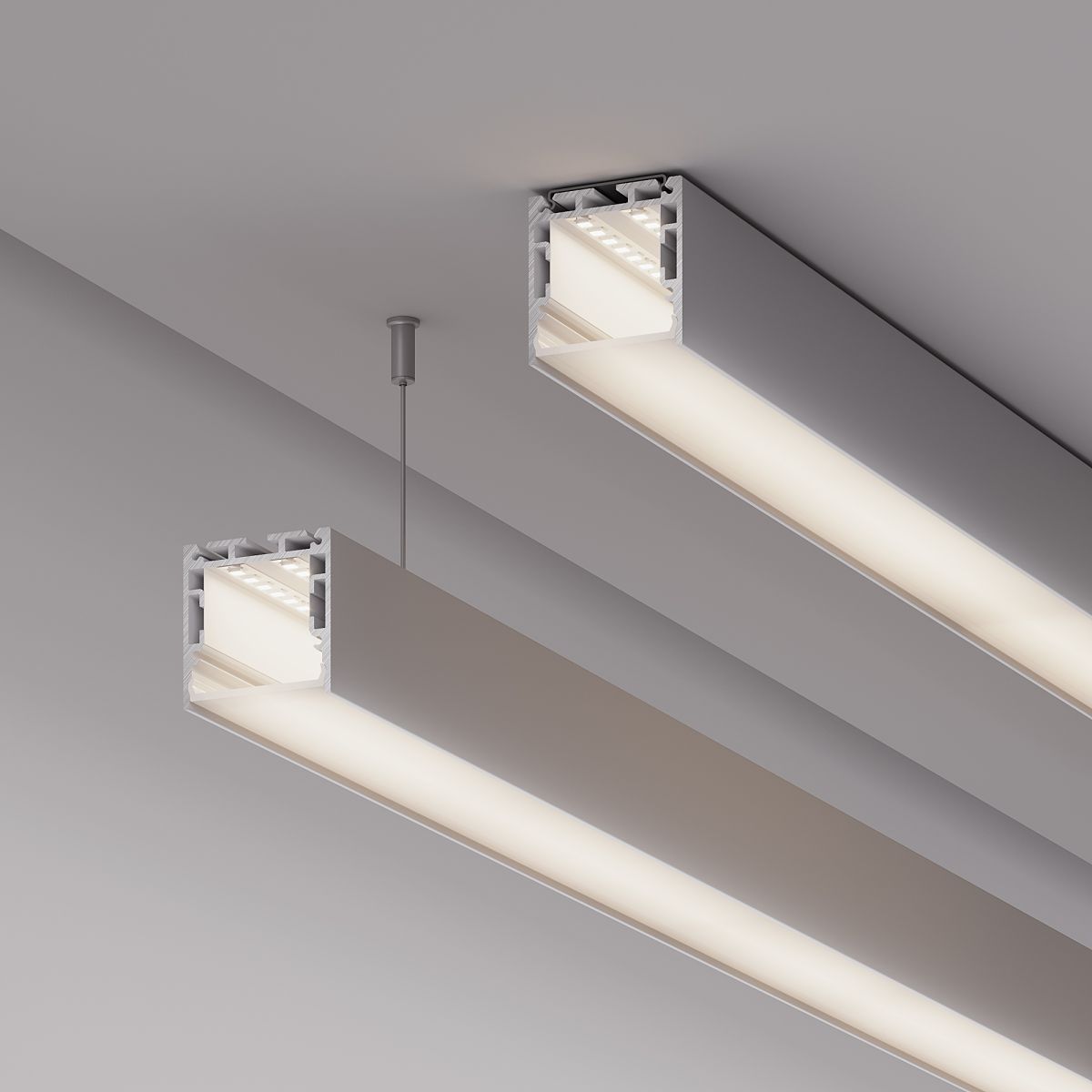 Профиль Arlight SL-LINE-3535-2000 ANOD с рефлектором (Алюминий) 064460 в Санкт-Петербурге
