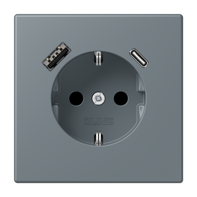 Розетка 2K+З USB Typ AC Jung LC1520-15CA251 в Санкт-Петербурге