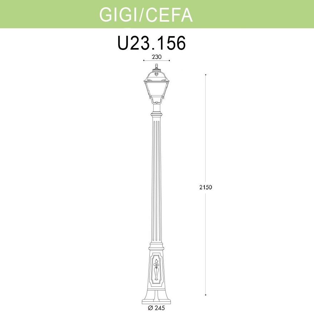 Уличный фонарь Fumagalli Gigi/Cefa U23.156.000.BYF1R в Санкт-Петербурге