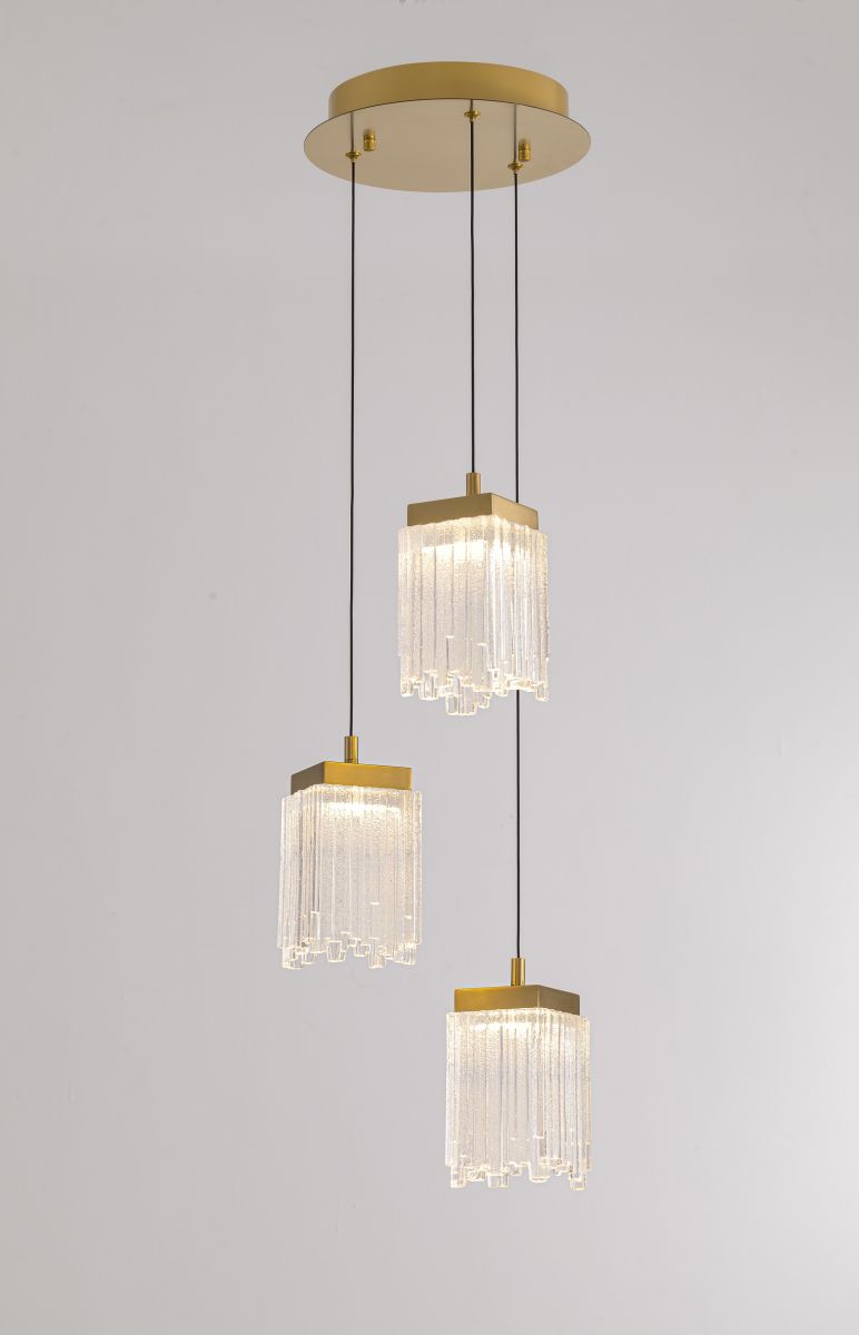 Подвесной светильник Delight Collection MD25020403-3A2 Satin gold в #REGION_NAME_DECLINE_PP#