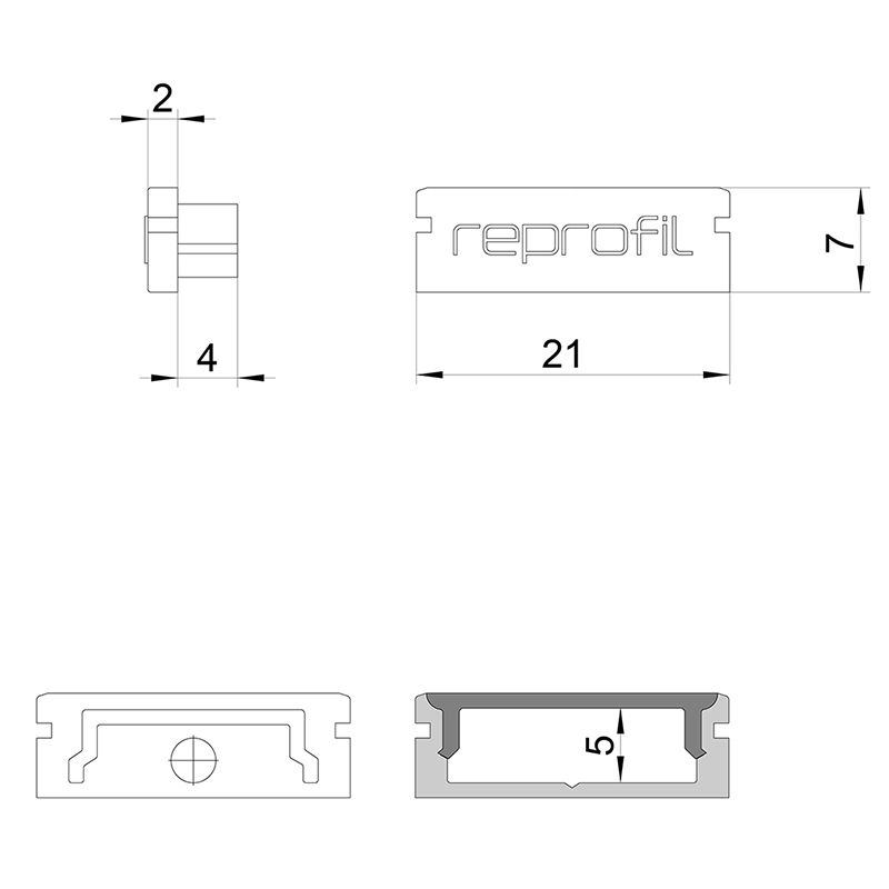 Торцевая заглушка (2 шт.) Deko-Light P-AU-01-15 978031 в Санкт-Петербурге