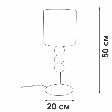 Настольная лампа Vitaluce V2996-0/1L в #REGION_NAME_DECLINE_PP#