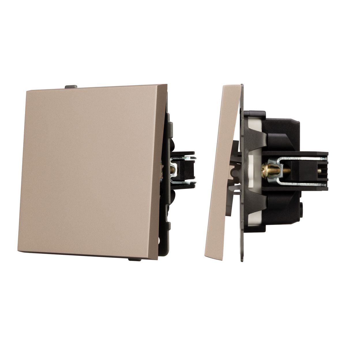 Механизм выключателя одноклавишный непроходной Arlight SWT-TENDO-MK01-PL-GD (230V, 10A) 054034 в Санкт-Петербурге