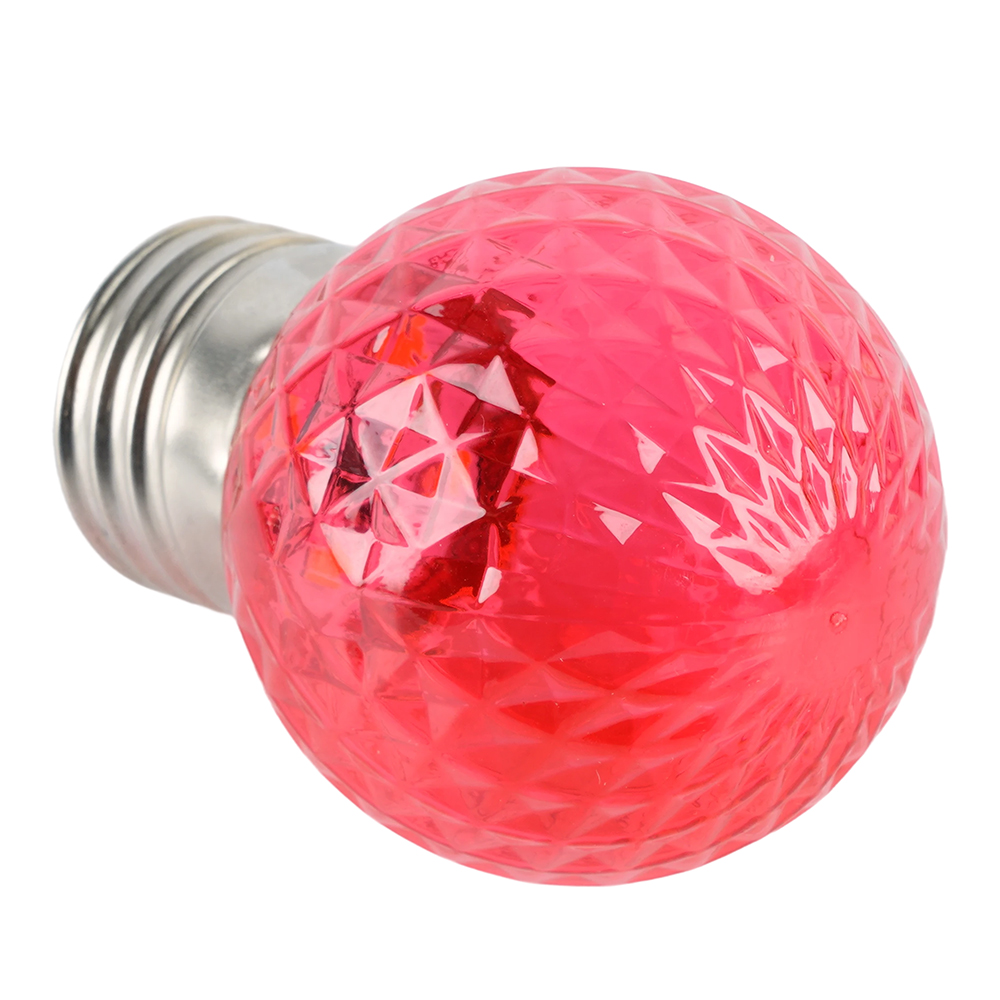 Лампа светодиодная Feron LB-385 шар красный прозрачный E27 1W 230V 52164 в #REGION_NAME_DECLINE_PP#