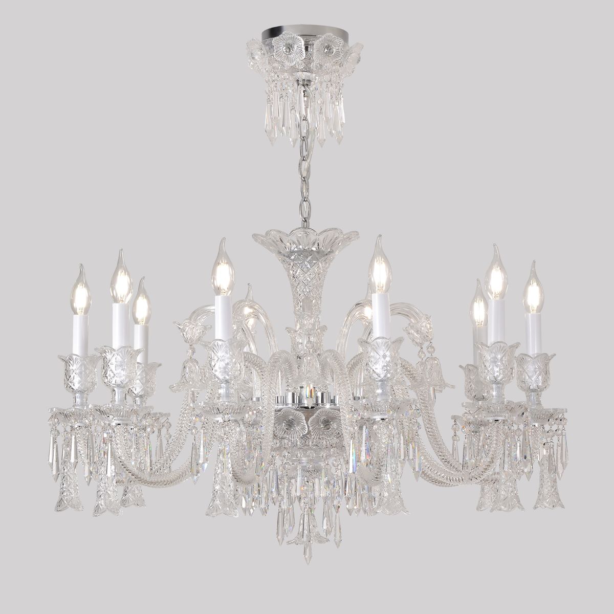 Подвесная люстра Crystal Lux VERSAILLES SP10 CHROME в Санкт-Петербурге