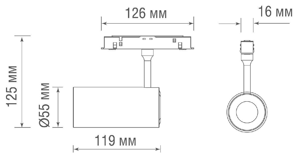 Трековый светильник Donolux Alpha DL20295NW15BrND в Санкт-Петербурге