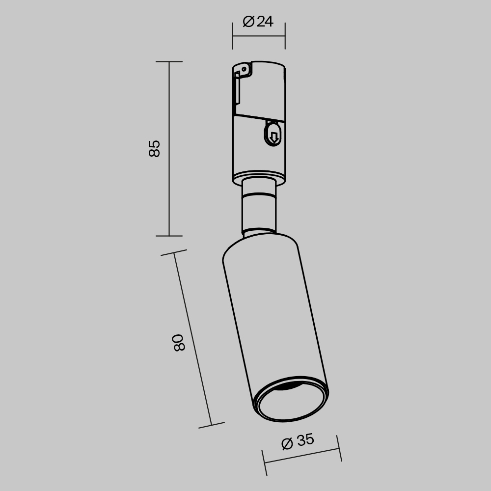 Трековый магнитный светильник Maytoni Focus Led TR201-1-5W3K-M-B в Санкт-Петербурге