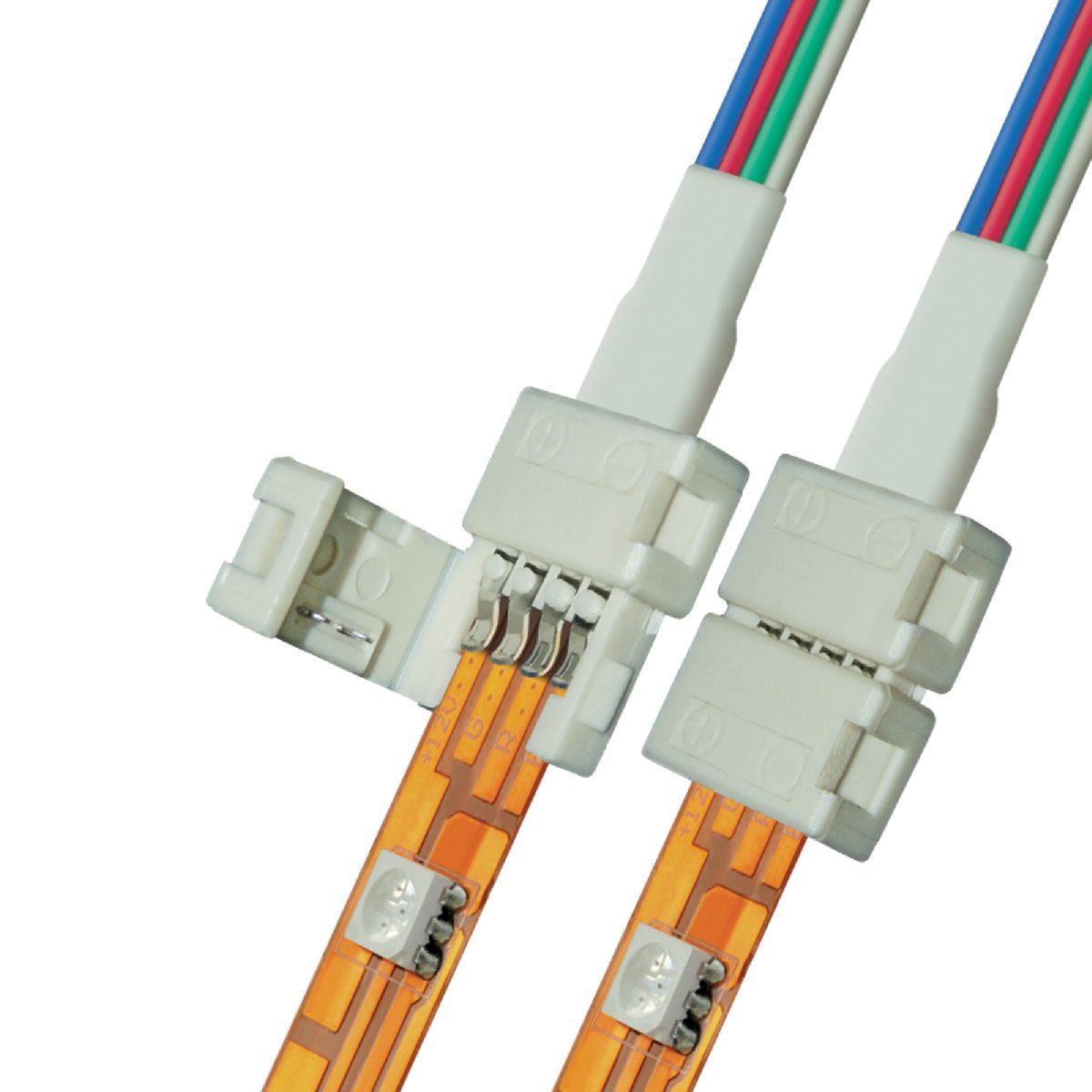 Коннектор для светодиодных лент Uniel UCX-SD4/B20-RGB WHITE 020 POLYBAG 06610 в Санкт-Петербурге