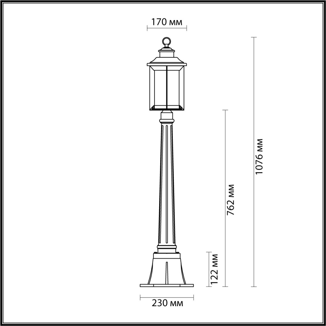 Уличный светильник Odeon Light Mavret 4961/1F в Санкт-Петербурге