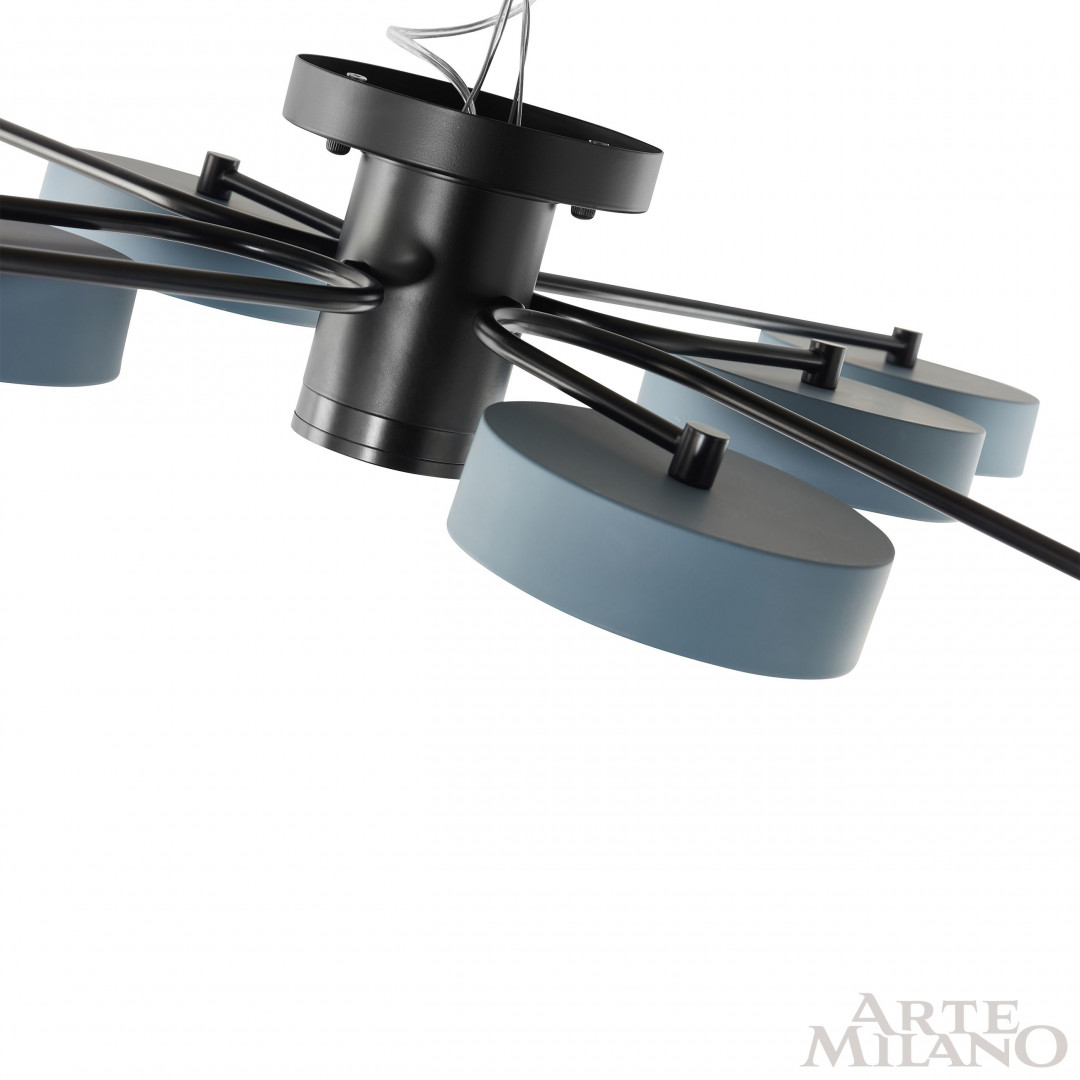 Потолочная люстра Arte Milano Ferrara 253039/8+1 Bk/Gr в Санкт-Петербурге