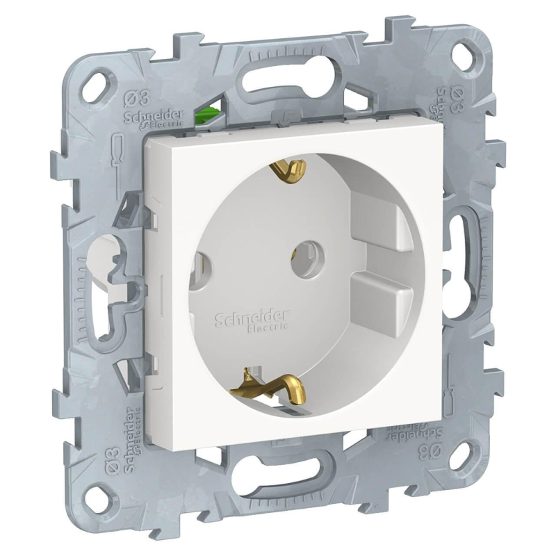 Розетка Schneider Electric Unica New с/з без шторок 16A 250V NU505618 в Санкт-Петербурге