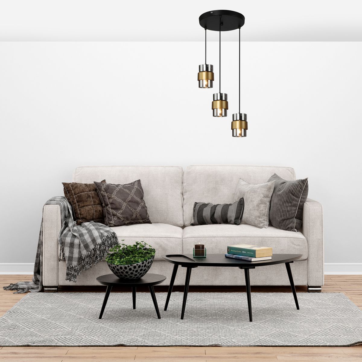 Подвесной светильник Escada Hurricane 1139/3S Black/Gold в #REGION_NAME_DECLINE_PP#