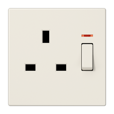 Розетка британского стандарта с выключателем Jung LS3171KO в Санкт-Петербурге