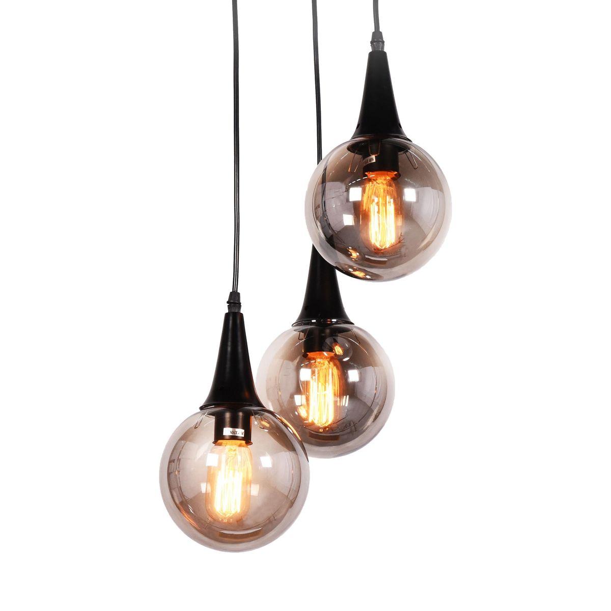 Подвесная люстра Lumina Deco Rocherro LDP 11191-3 BK в #REGION_NAME_DECLINE_PP#